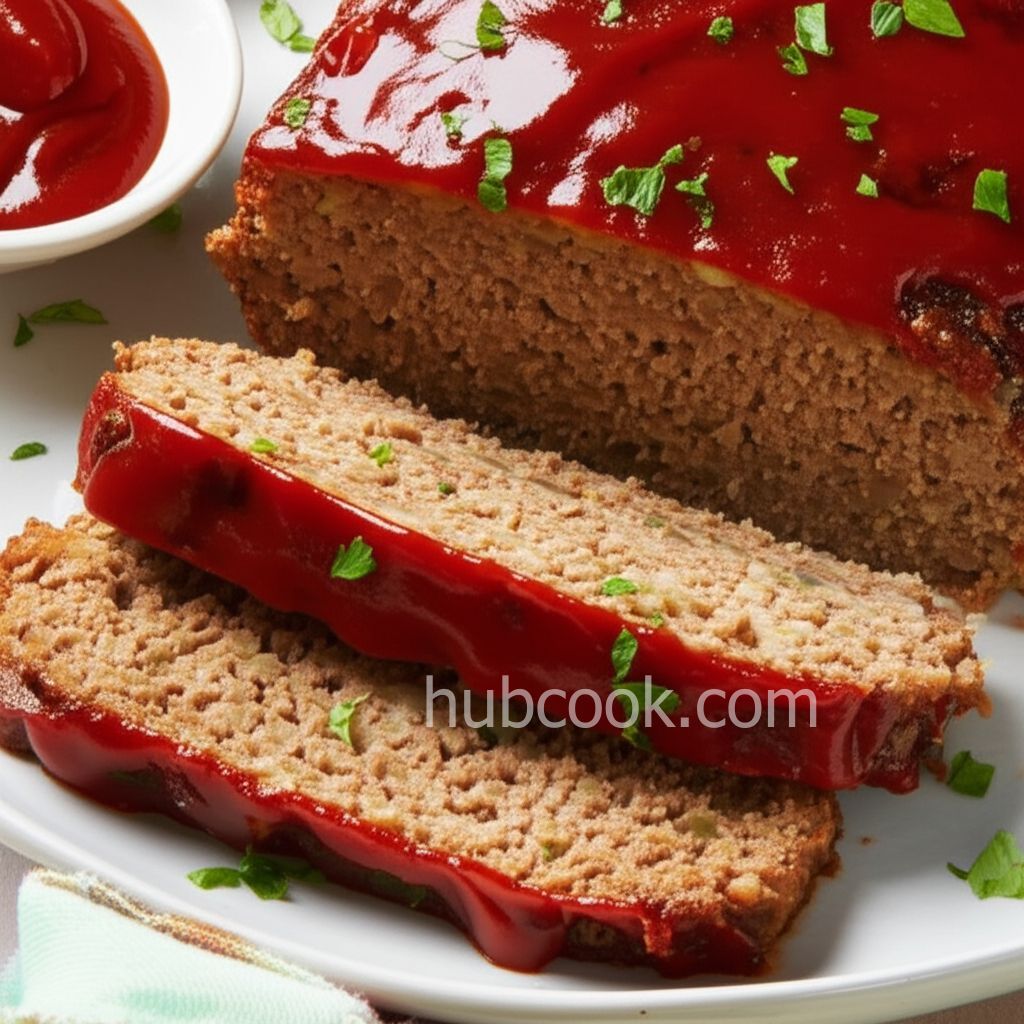 Brown Sugar Meatloaf with Ketchup Glaze