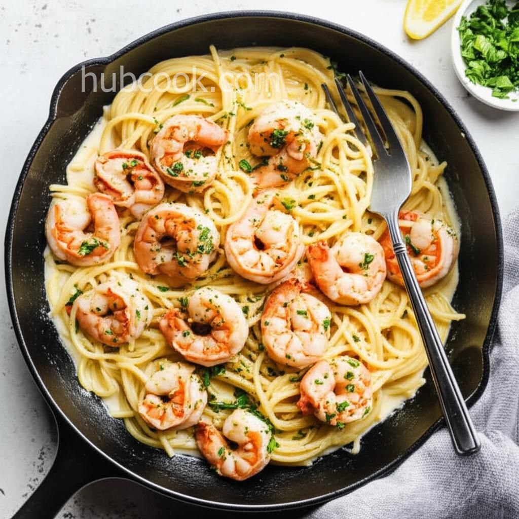 Creamy Lemon Shrimp Pasta