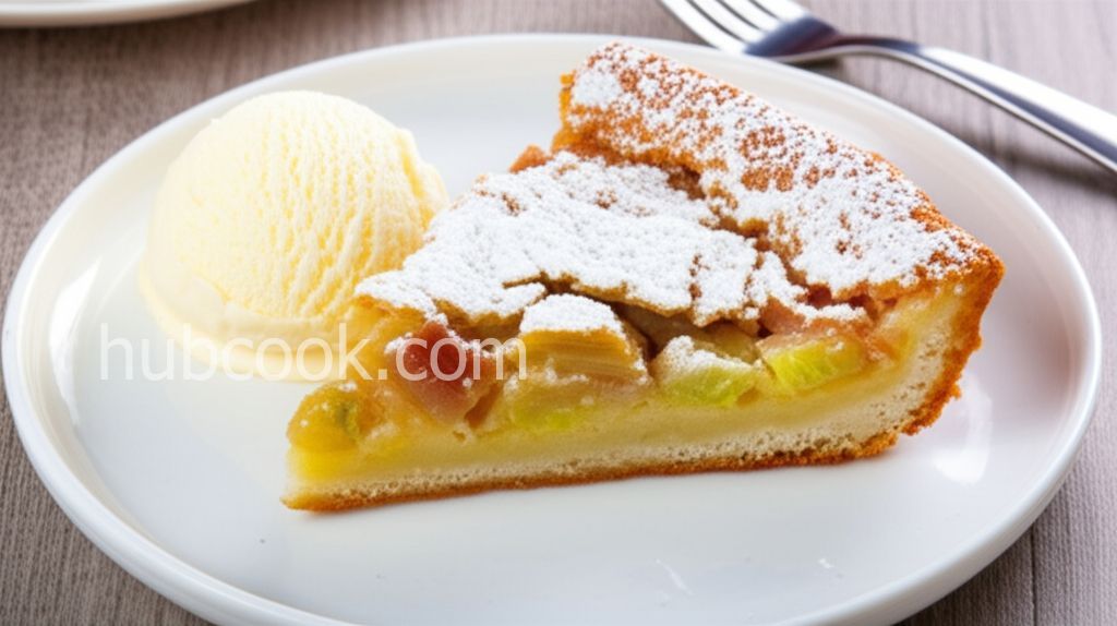 Fresh Rhubarb Torte