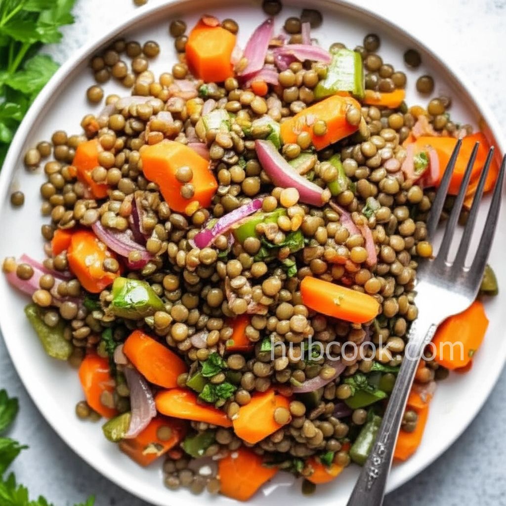 Instant Pot® Warm Lentil Salad with Dijon Vinaigrette