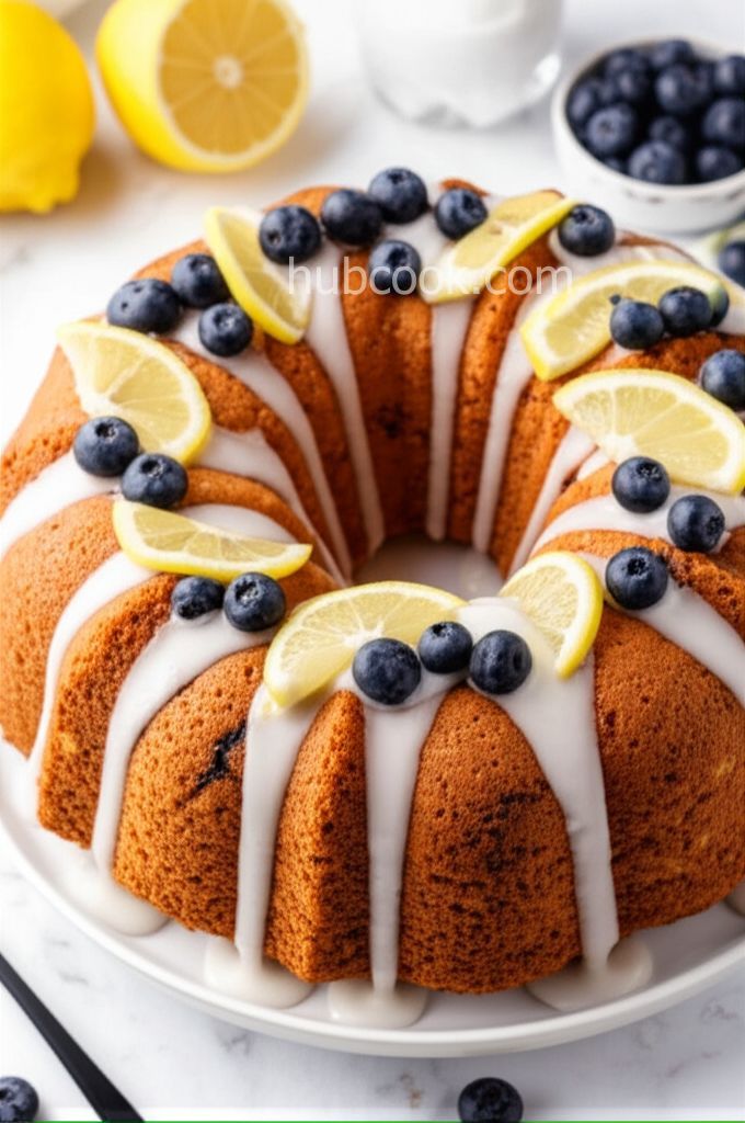 Lemon Blueberry Pound Cake