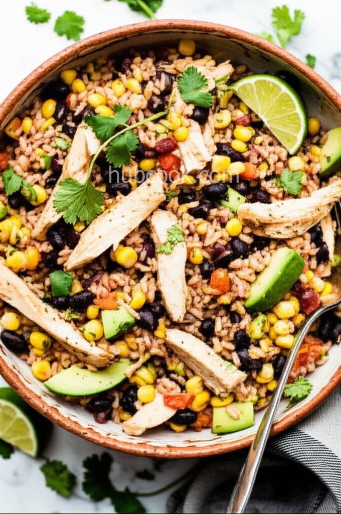 Mexican Chicken and Rice Salad