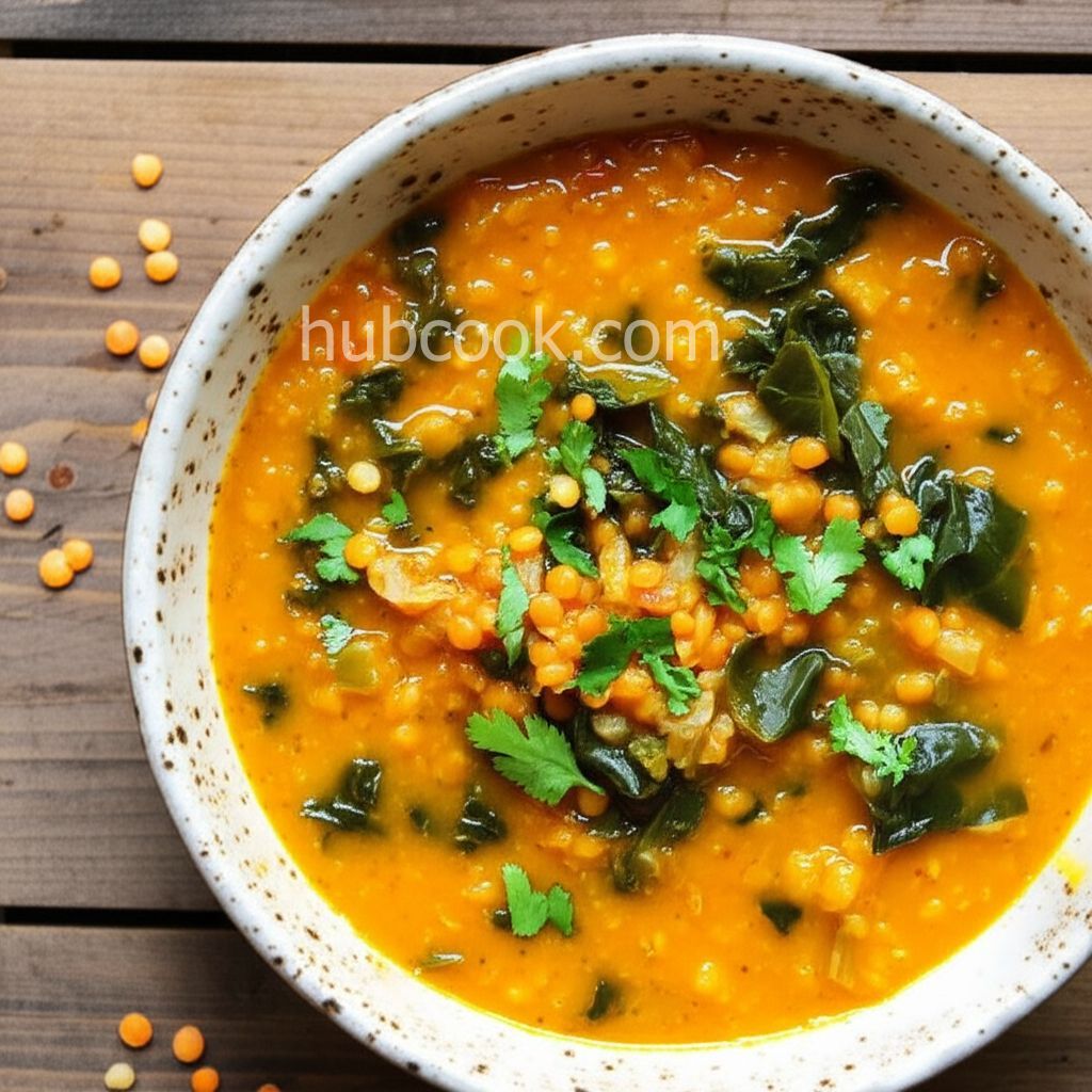 Red Lentil and Swiss Chard Soup