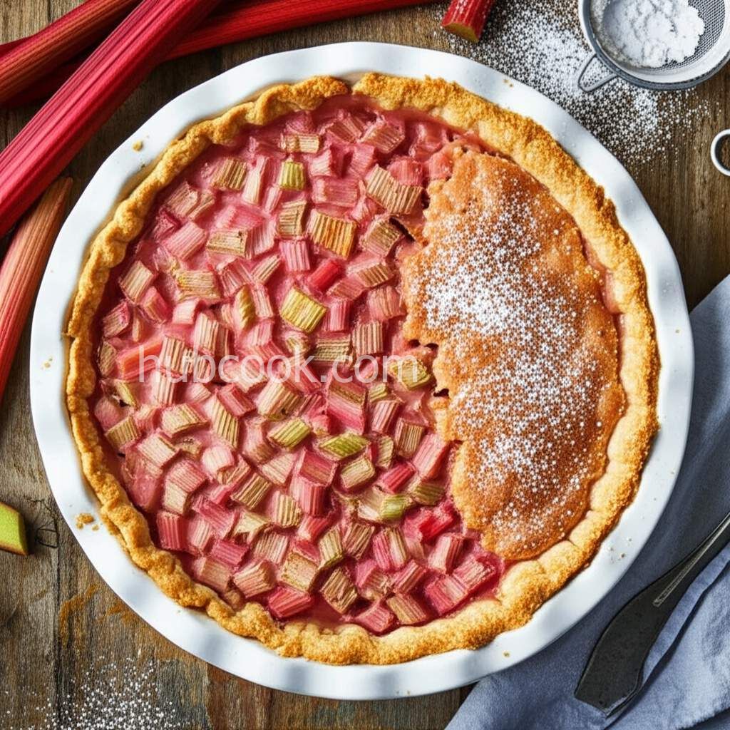 Rhubarb Pie - Single Crust