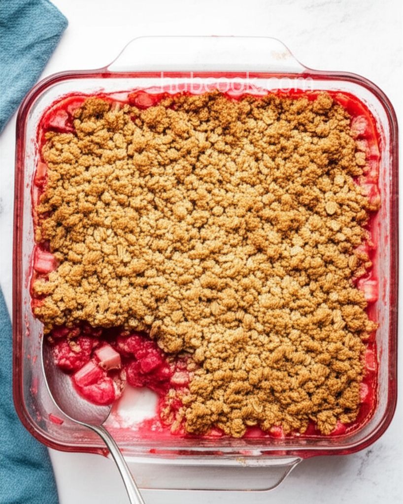 Rhubarb-Raspberry Crunch