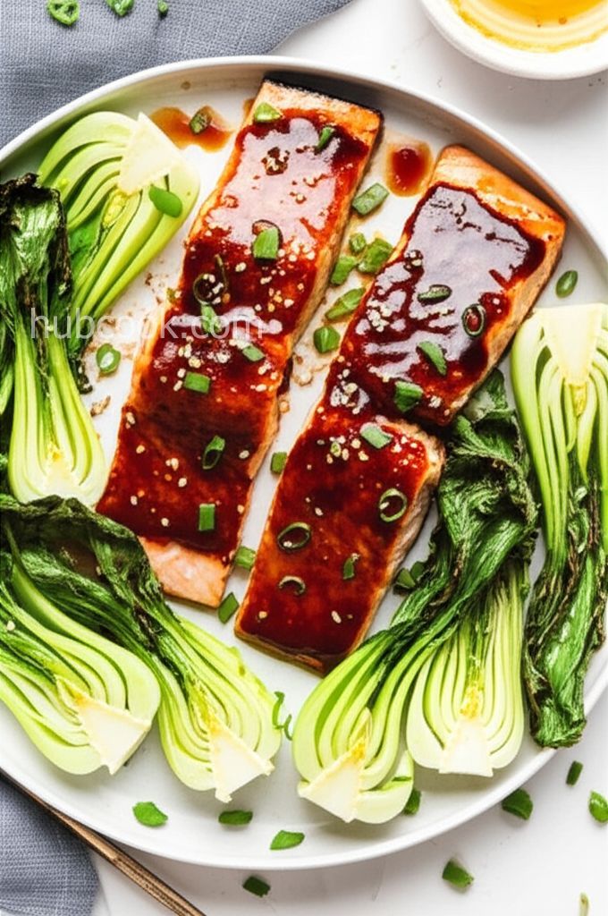 Miso-Glazed Salmon and Bok Choy