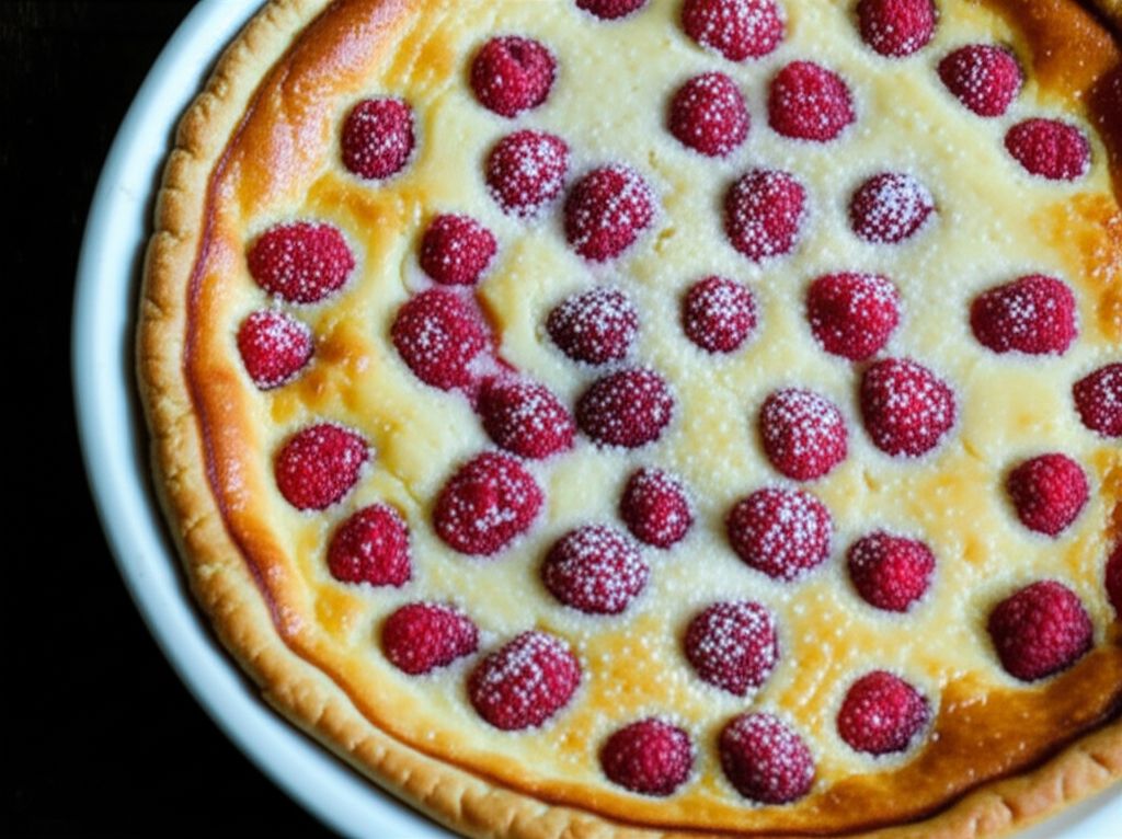 Baked Raspberry Custard