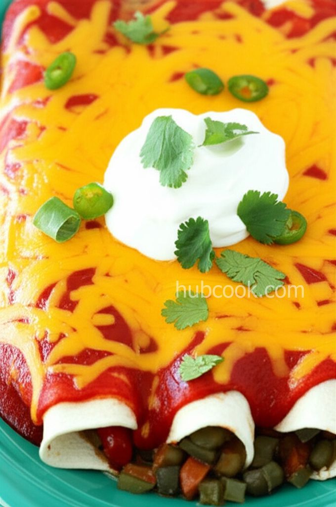 Black Bean and Veggie Enchiladas