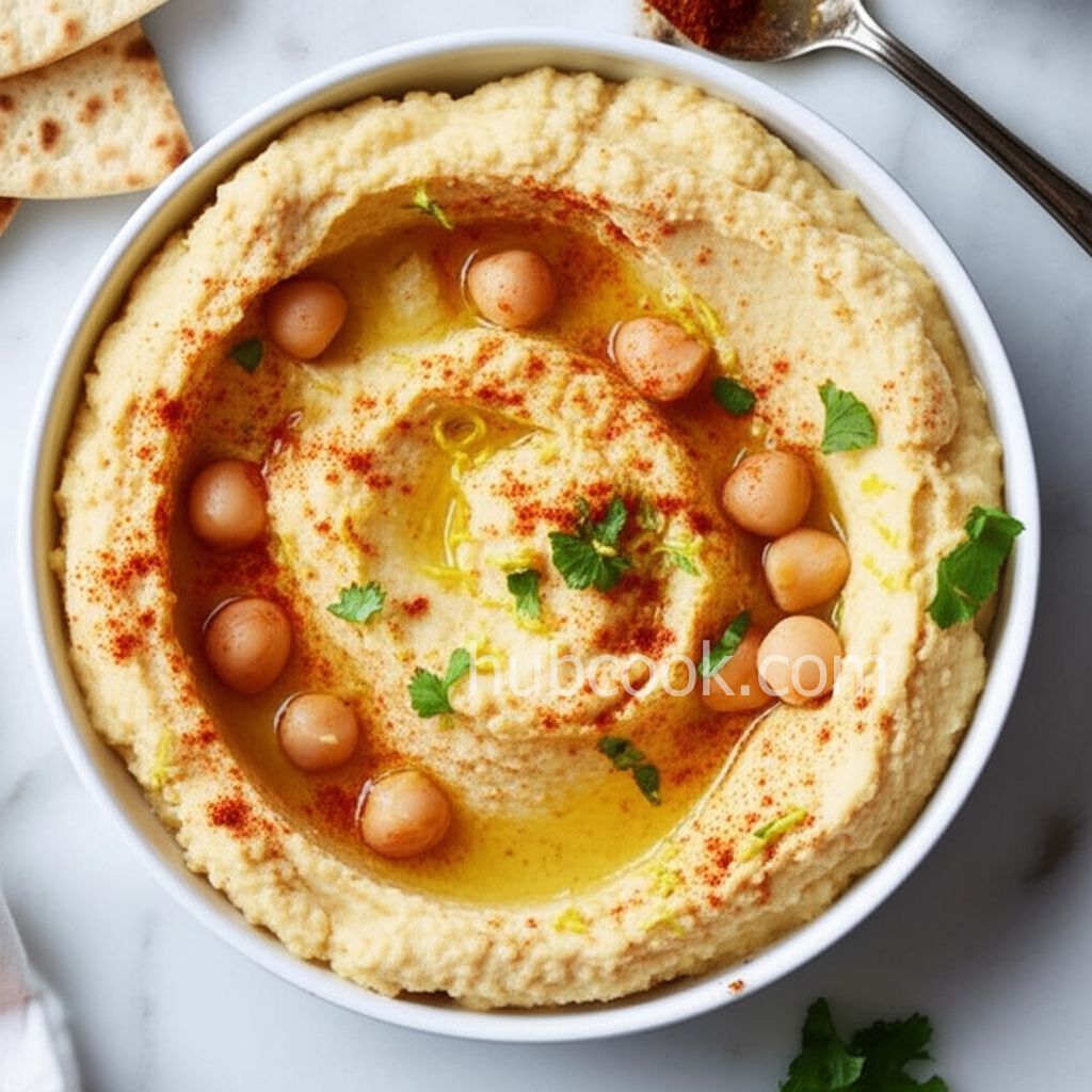 Garlicky Lemony Hummus