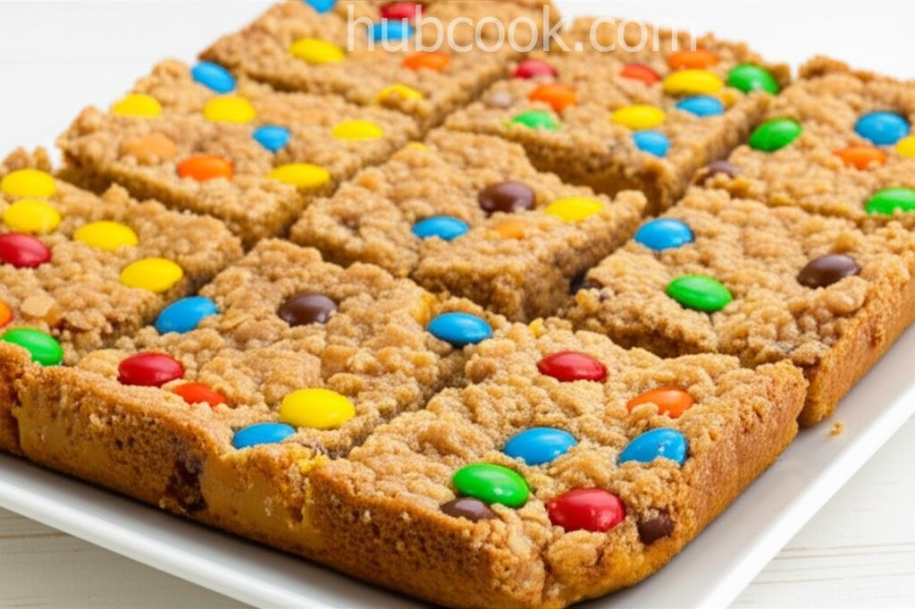 Peanut Butter Monster Cookie Dream Bars