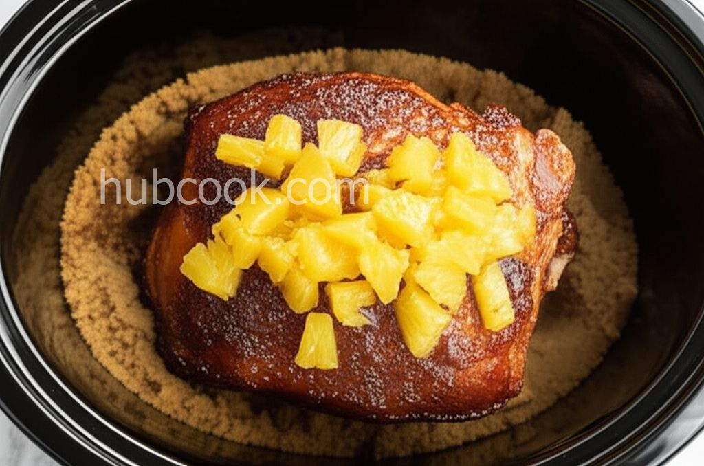 Sweet Slow Cooker Ham