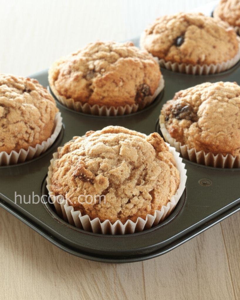 Caramelized Oatmeal Raisin Muffins