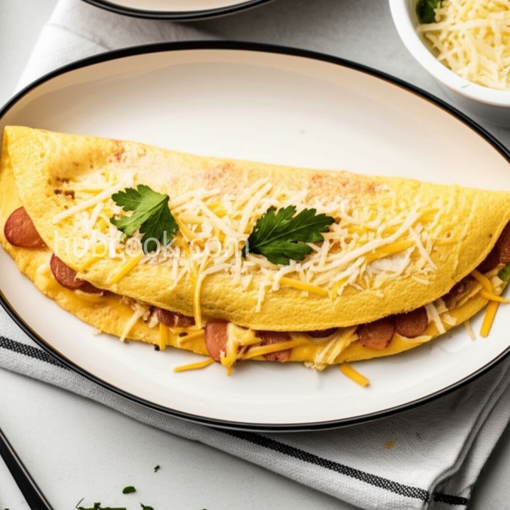 Cheesy Horseradish Omelet