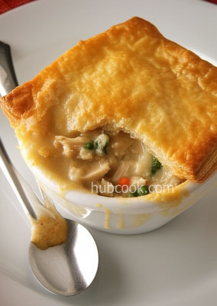 Chicken Pot Pies with Puff Pastry