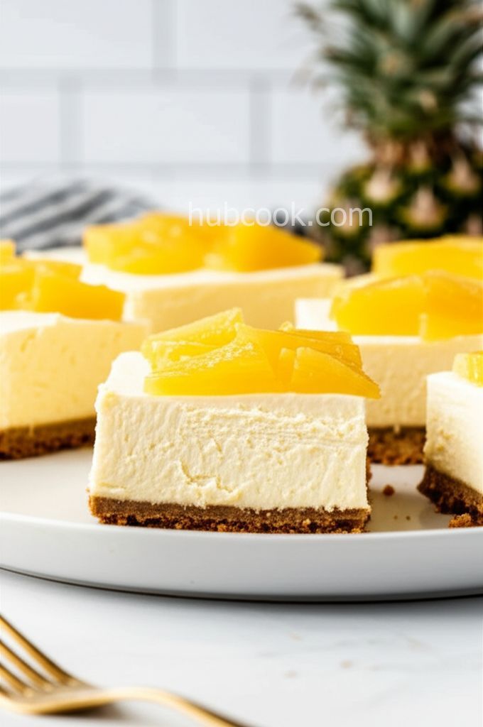 Pineapple Cheesecake Squares
