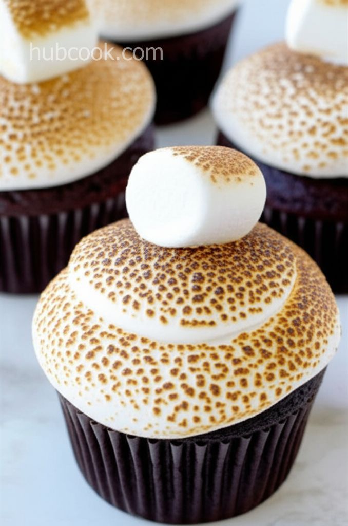 Toasted Marshmallow Cupcakes