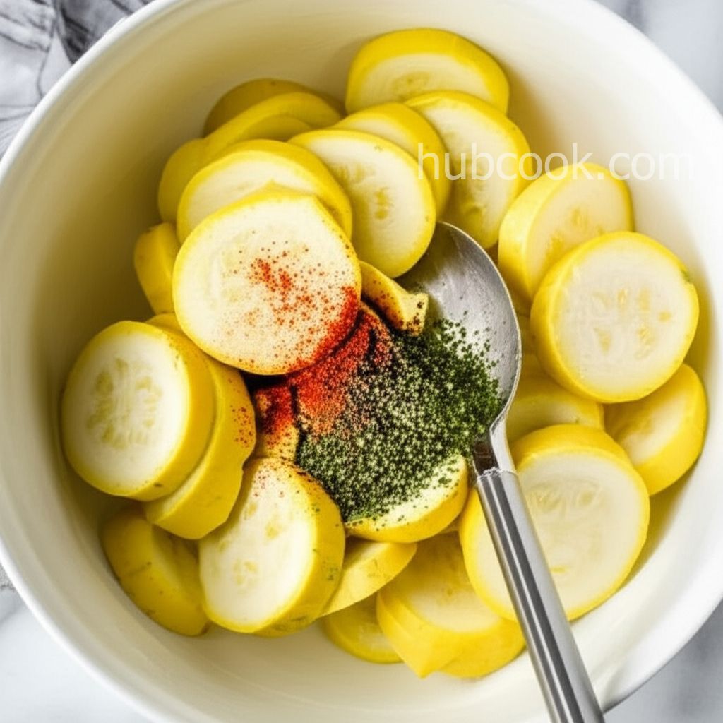 Air Fryer Parmesan Yellow Squash