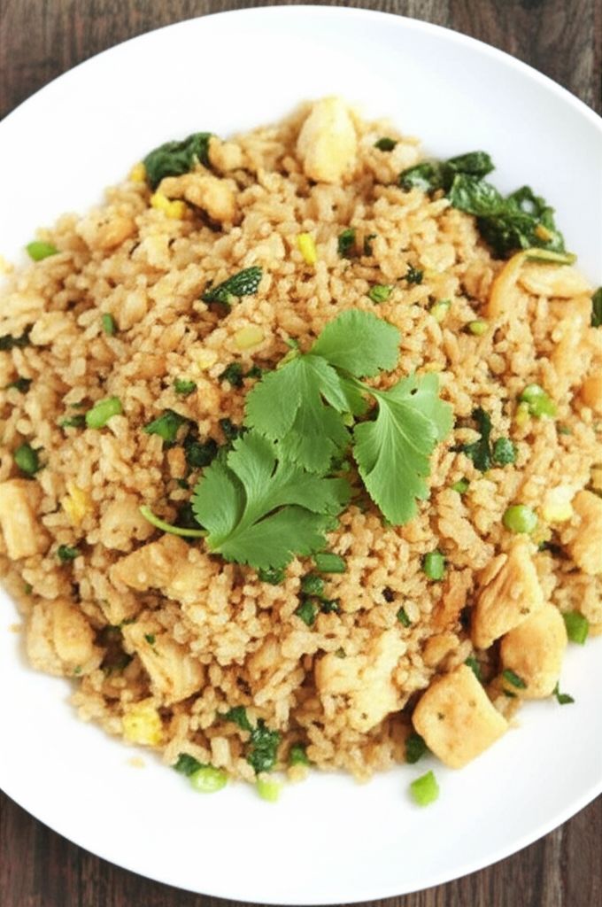 Fried Rice with Cilantro