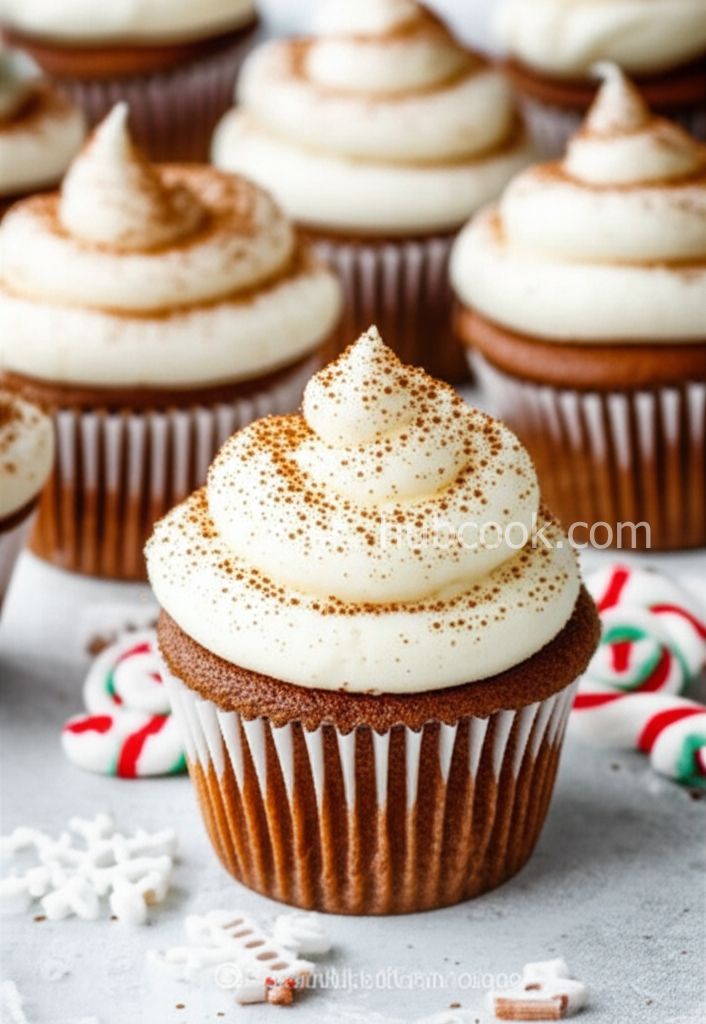 Gingerbread Cupcakes with Cream Cheese Frosting