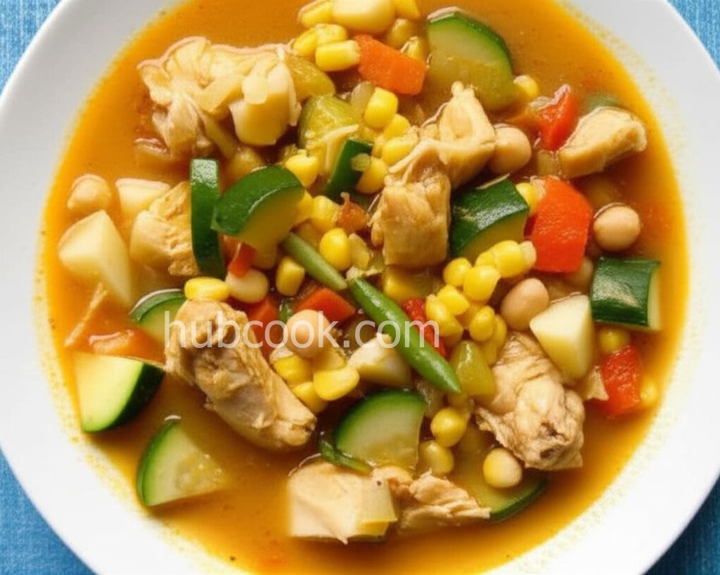 Hearty Chicken Vegetable Soup III