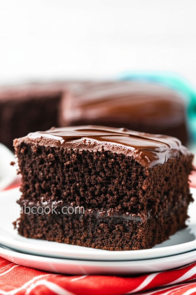 Hot Water Chocolate Cake