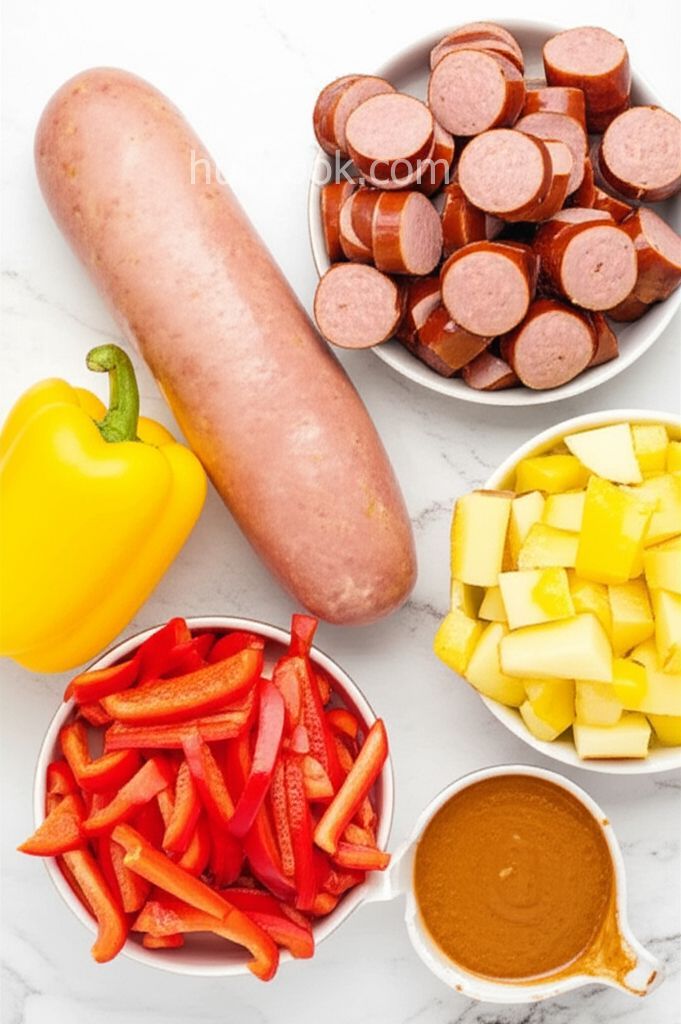 Kielbasa with Peppers and Potatoes