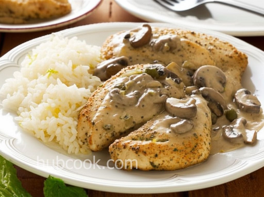 Lemon Mushroom Herb Chicken