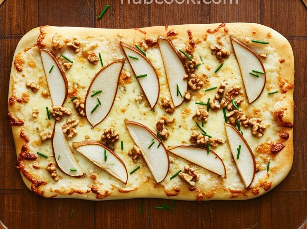 Pear and Gorgonzola Cheese Pizza