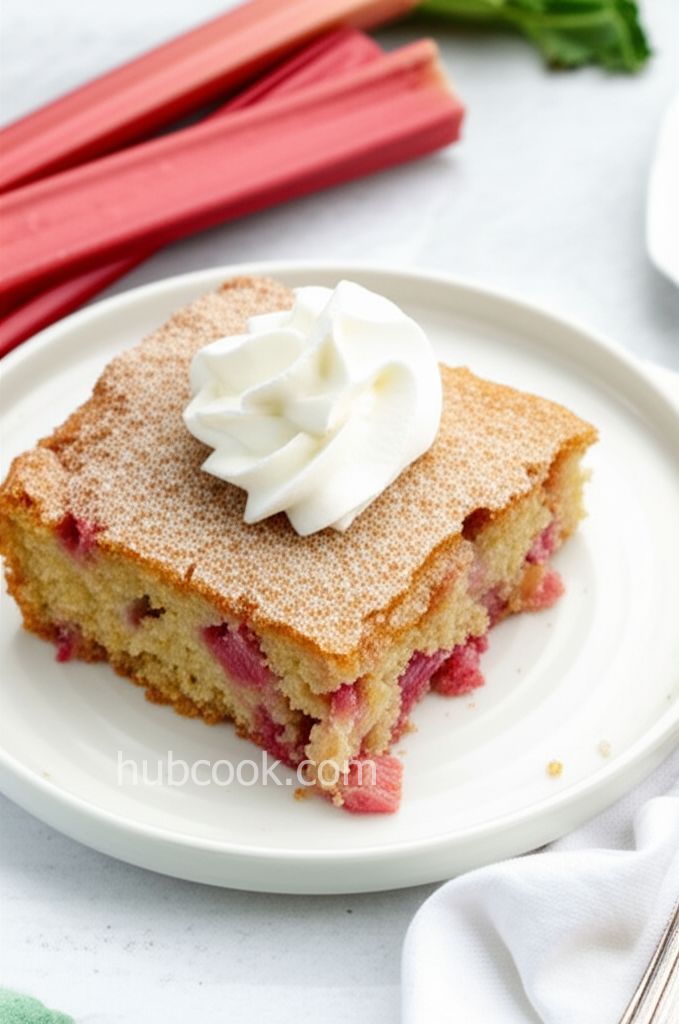 Rhubarb Stir Cake
