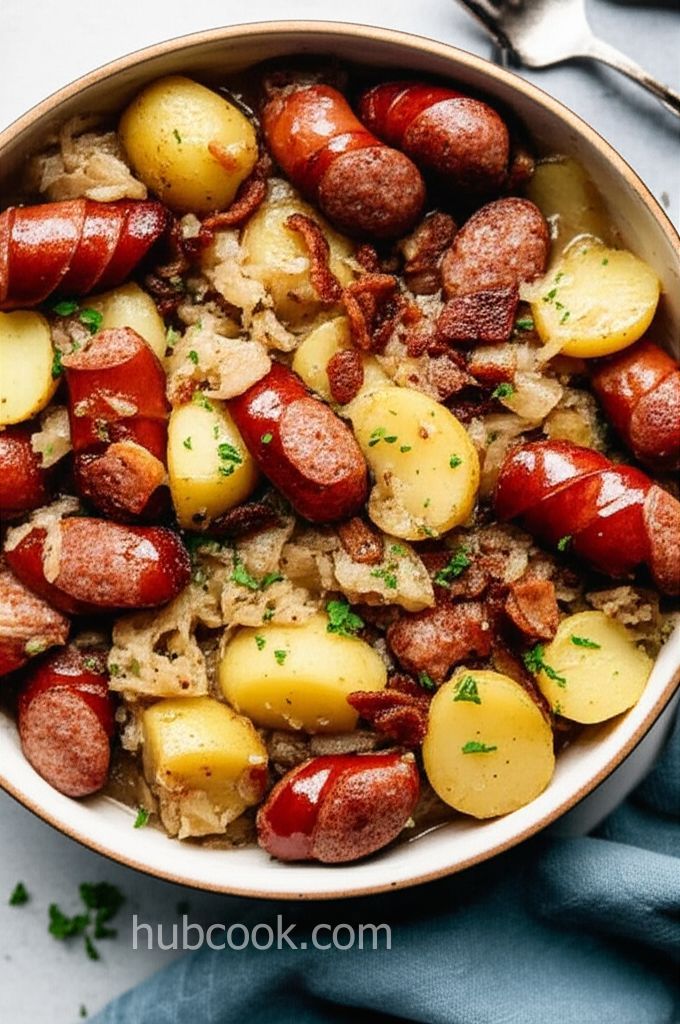Instant Pot Kielbasa, Sauerkraut, and Potato