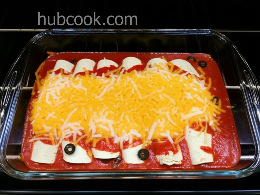Mild Cheesy Chicken Enchiladas