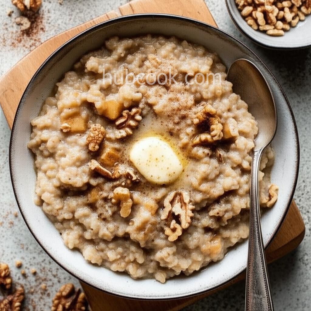 Whole Grain Barley and Apple Porridge