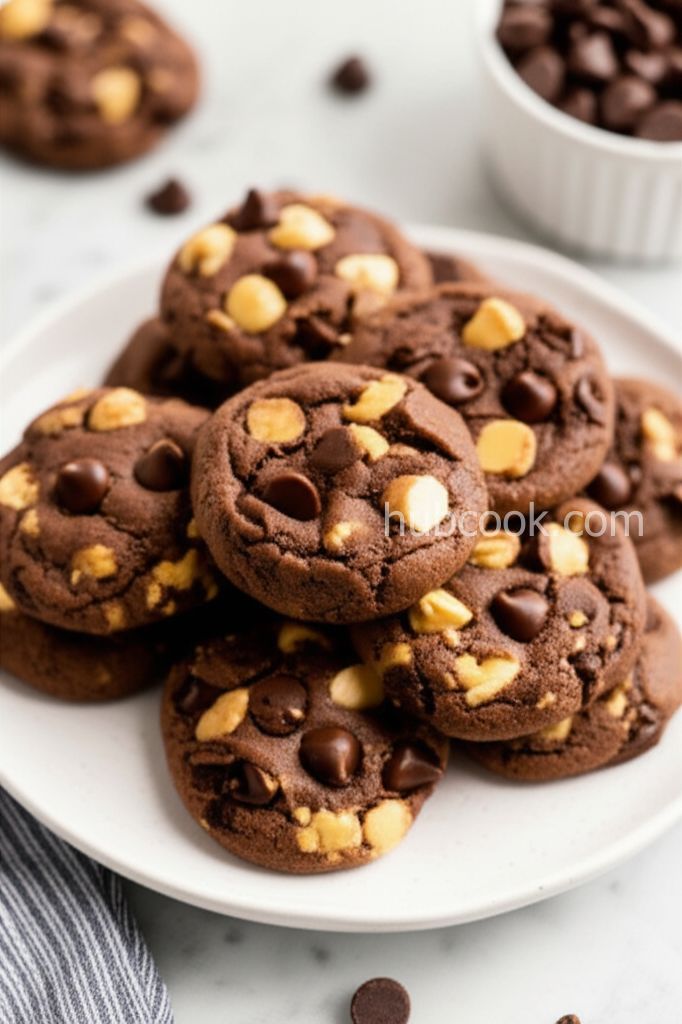 Chocolate Peanut Butter Cup Cookies