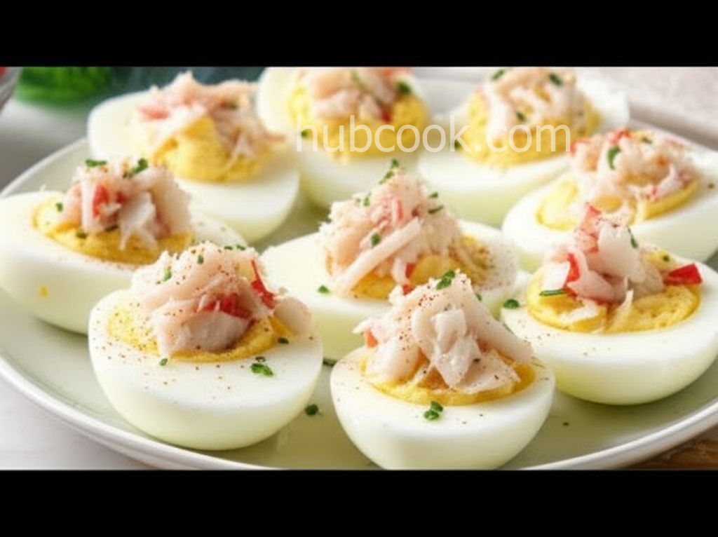 Crab-Stuffed Deviled Eggs