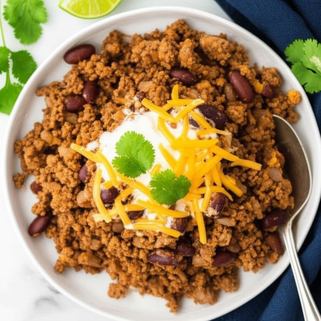 Creamy Keto Taco Soup with Ground Beef