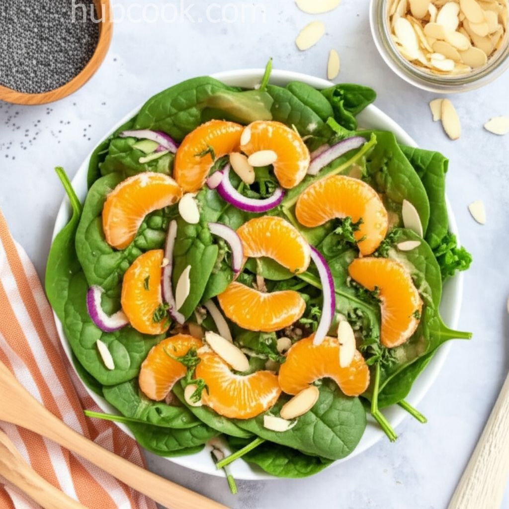 Spinach Salad with Poppy Seed Dressing