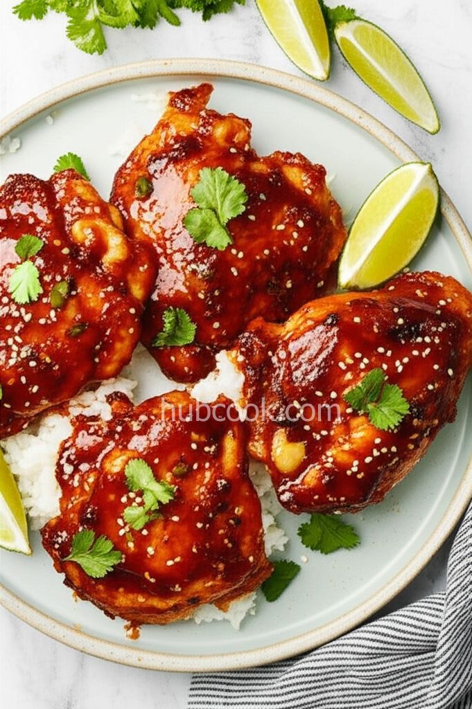 Baked Gochujang Chicken Thighs