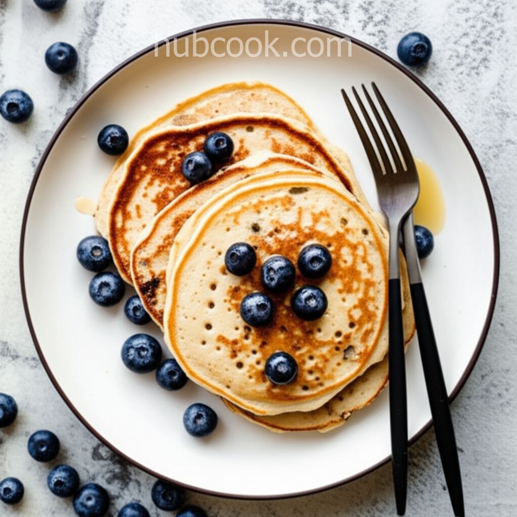 Blueberry Oatmeal Pancakes