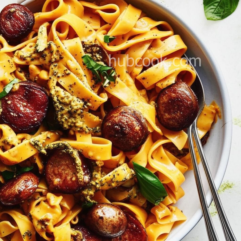Creamy Pasta Toss with Smoked Sausage