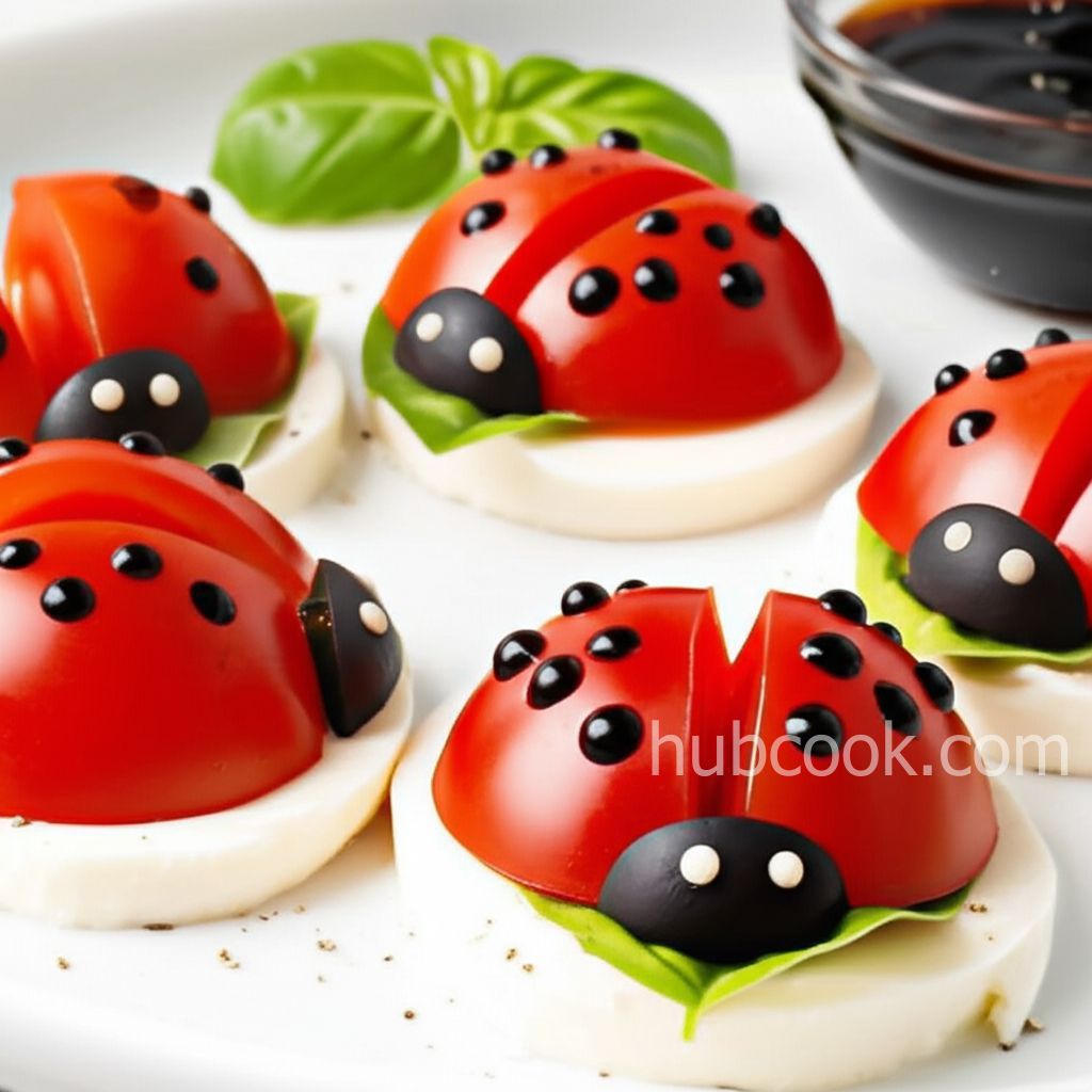 Ladybug Caprese Bites