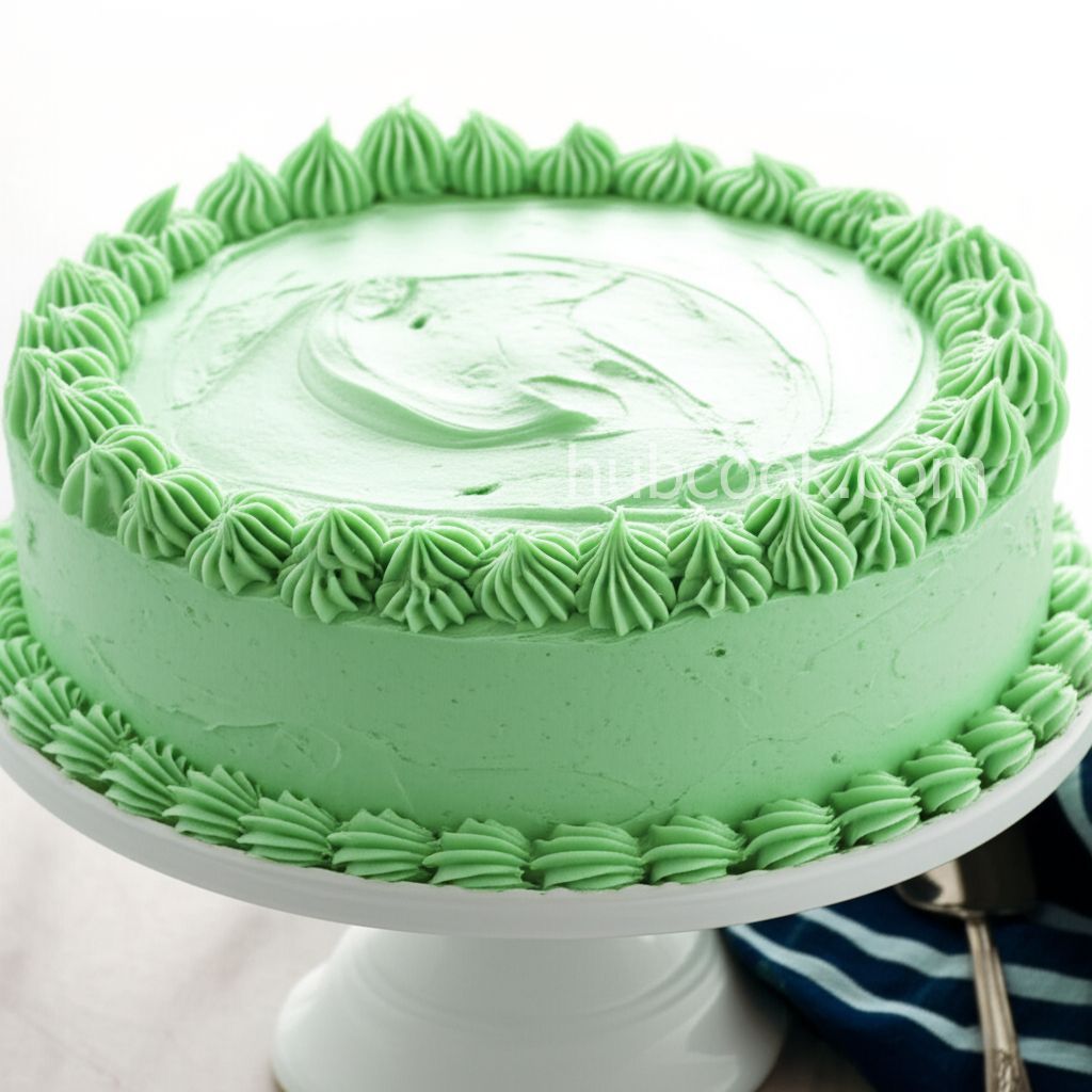 Mint Buttercream Frosting With Dark Chocolate Glaze