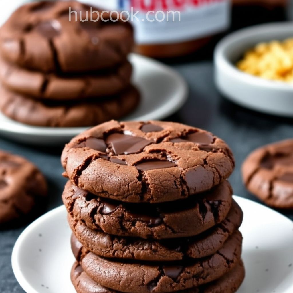 Nutella Fudge Cookies