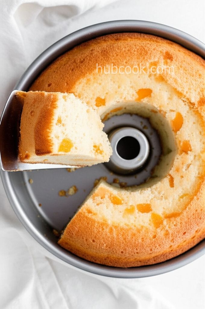 Peach Angel Food Cake