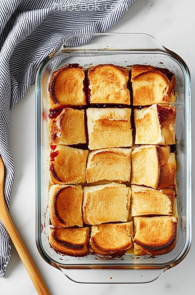 Peanut Butter and Jelly French Toast Casserole
