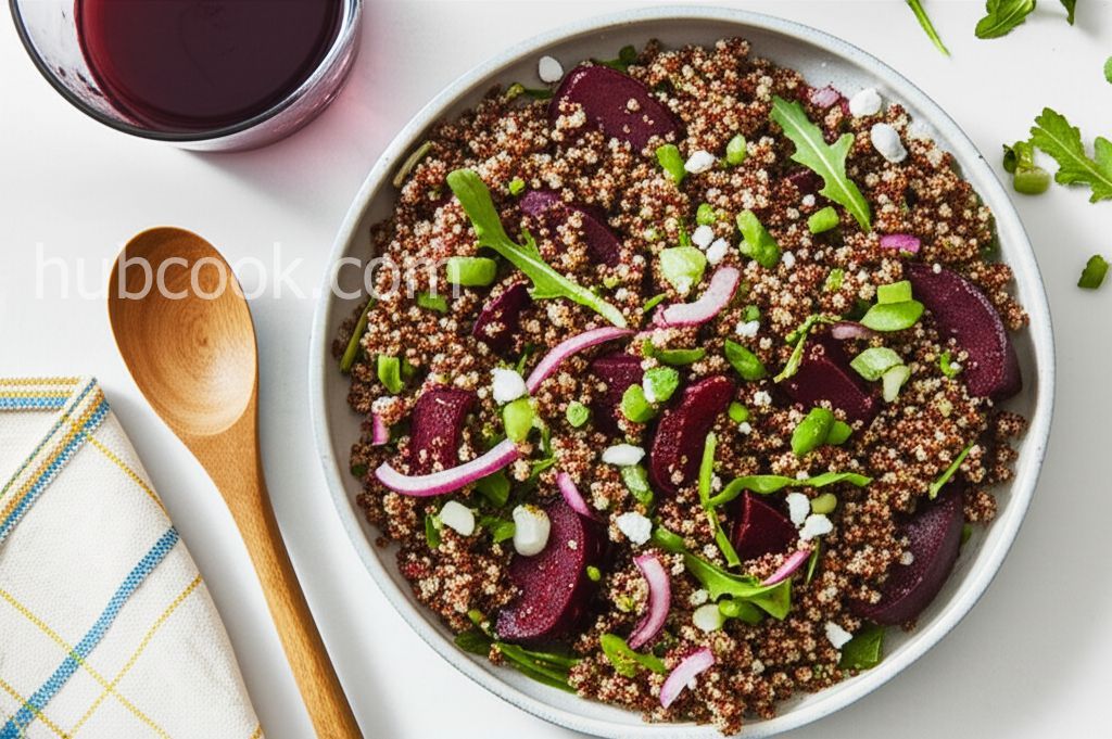 Quinoa, Beet, and Arugula Salad