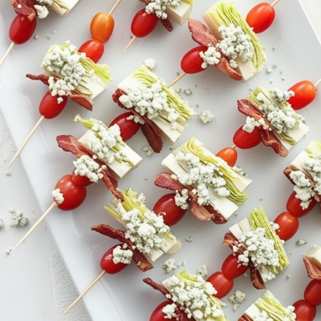 Wedge Salad on a Stick