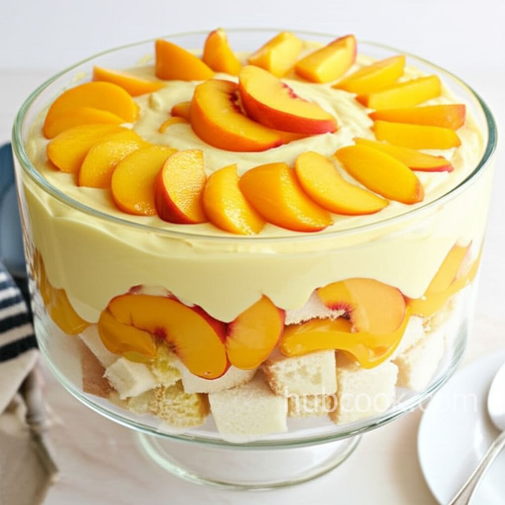 Fresh Peach Trifle