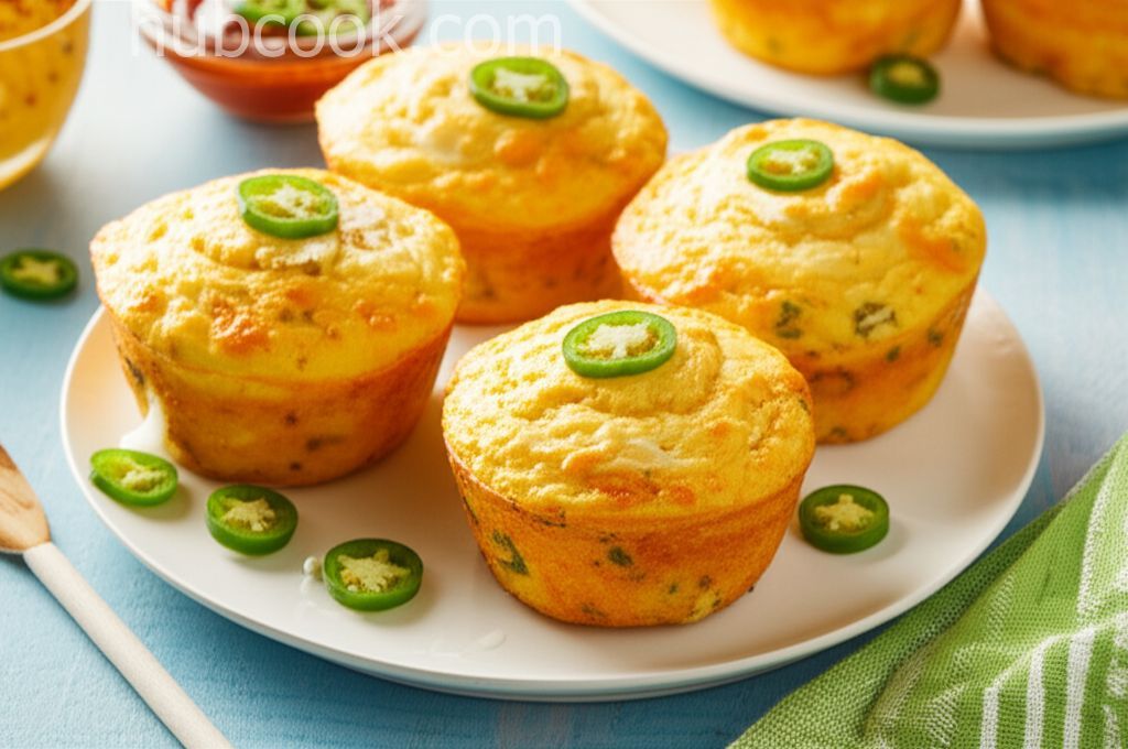 Jalapeno Cheddar Cornbread Muffins