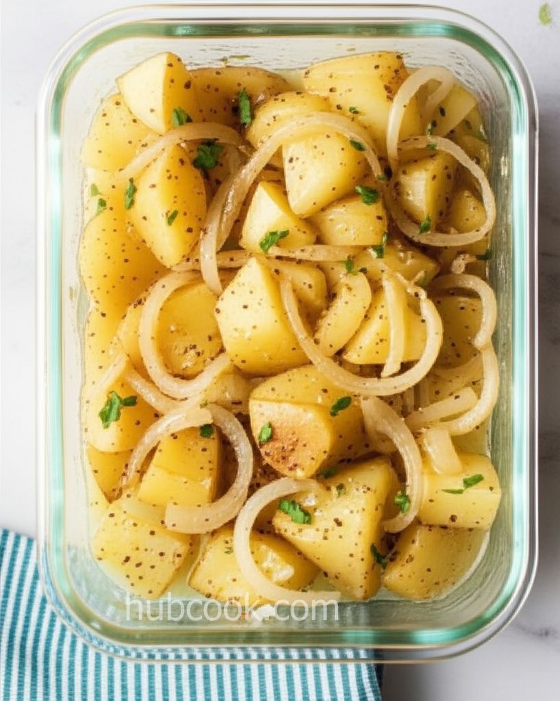 Microwaved Potatoes Lyonnaise