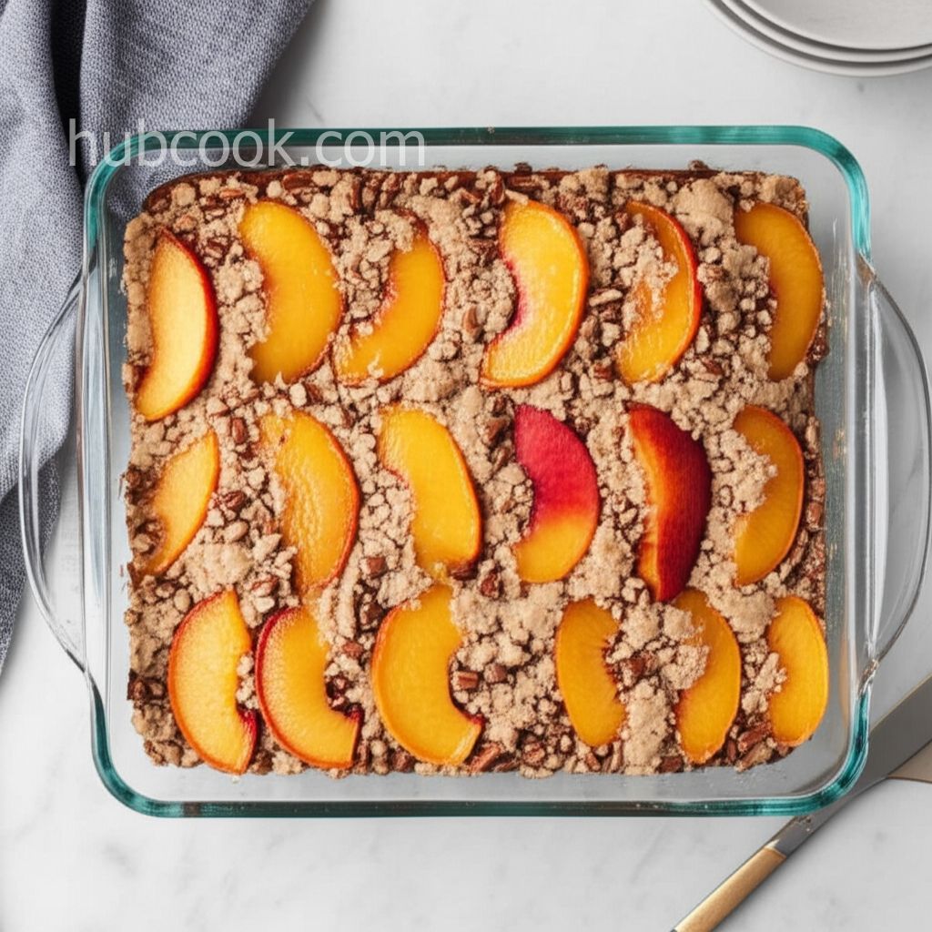 Moist Peach Coffee Cake